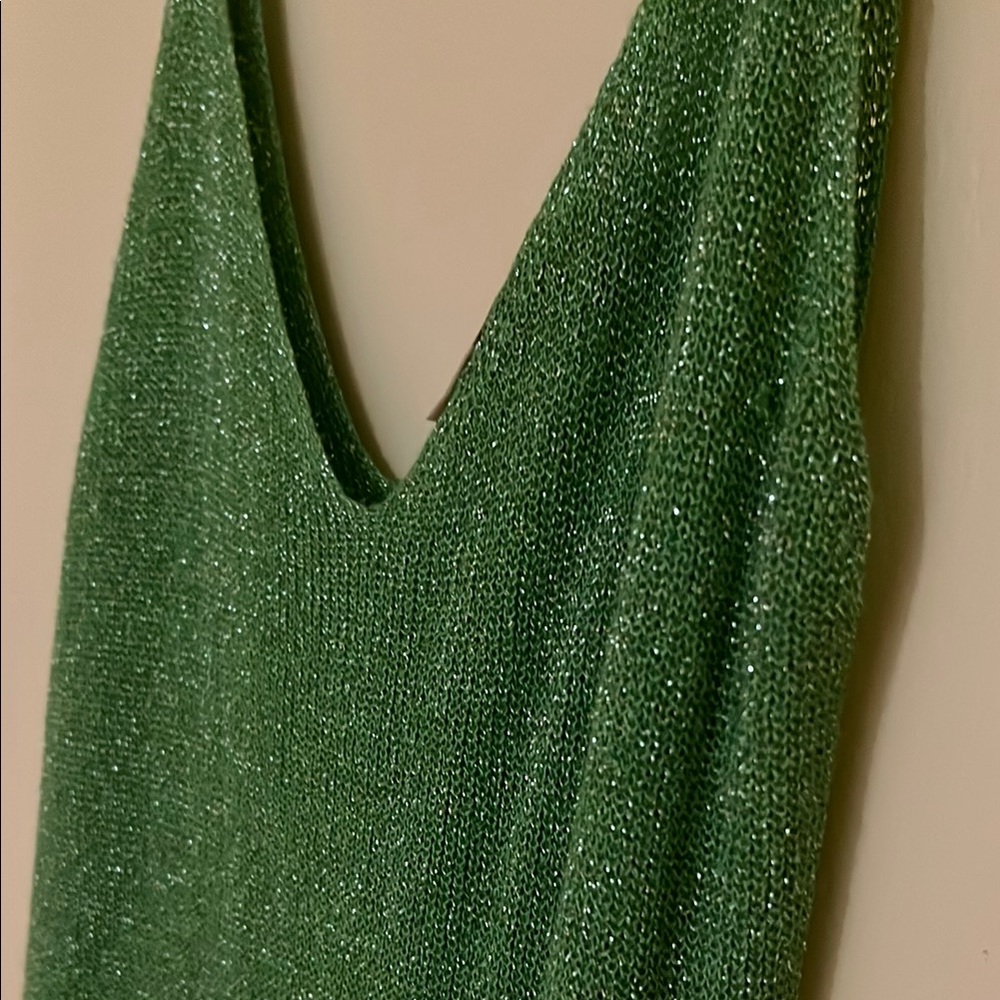 FREE FOR HUMANITY Green Women’s elegant tank